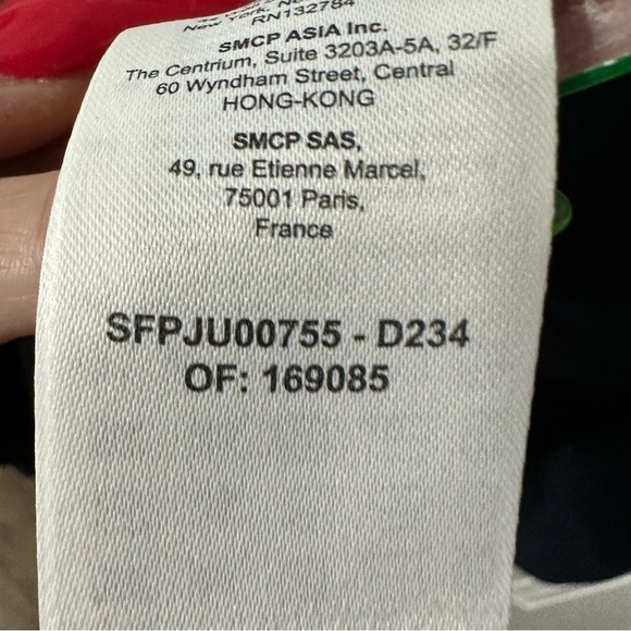 SANDRO Deluca Front Zip-Fastening Midi Skirt - Blue for Women NWOT size 4 - Picture 8 of 10